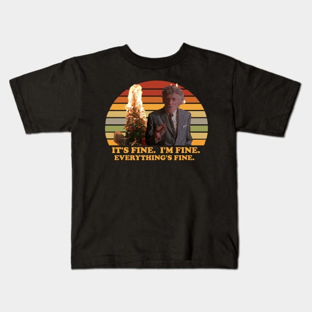 Uncle Lewis - It's Fine. I'm Fine. Everything's Fine. Kids T-Shirt by Bigfinz